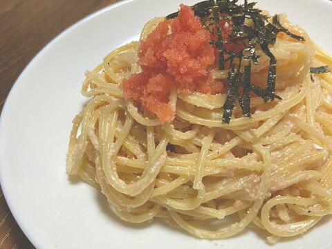 生クリームで簡単！明太子クリームパスタ⭐